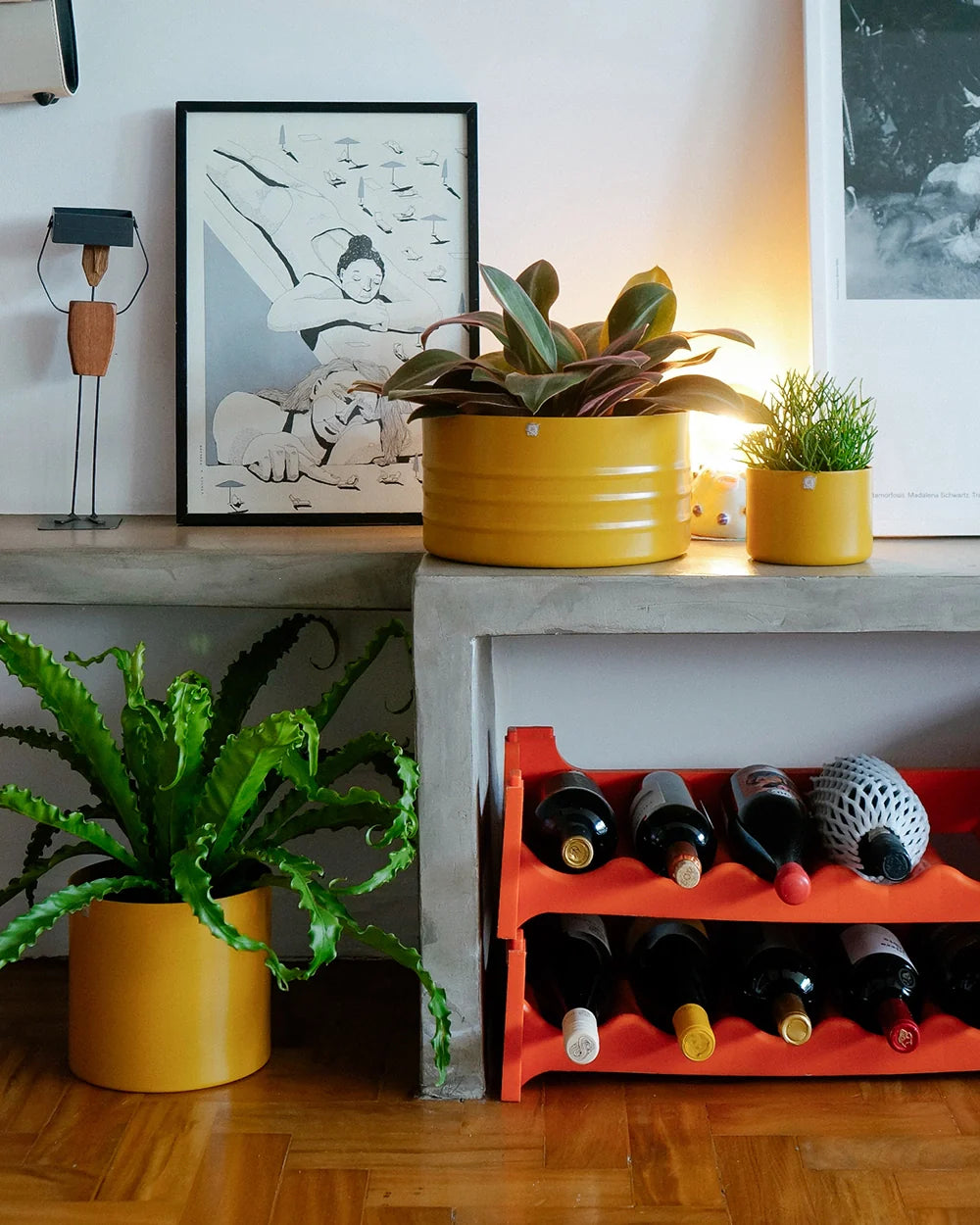 Cachepô alumínio cuia friso 25