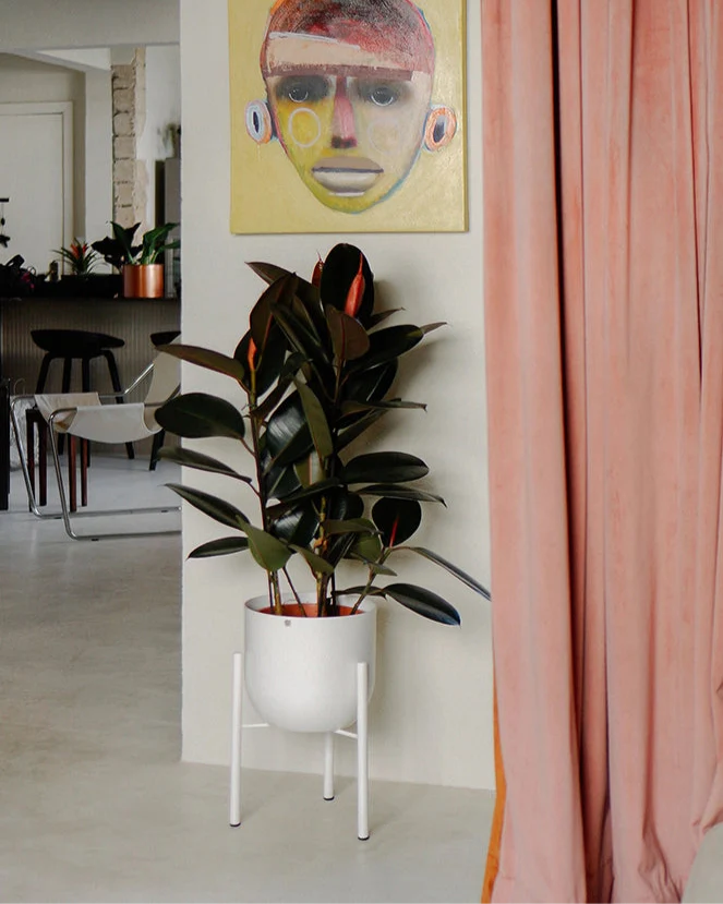 Cachepô alumínio arredondado 25