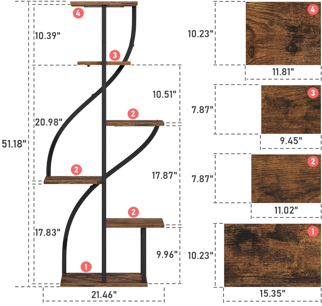 The Seraphina Curve Stand