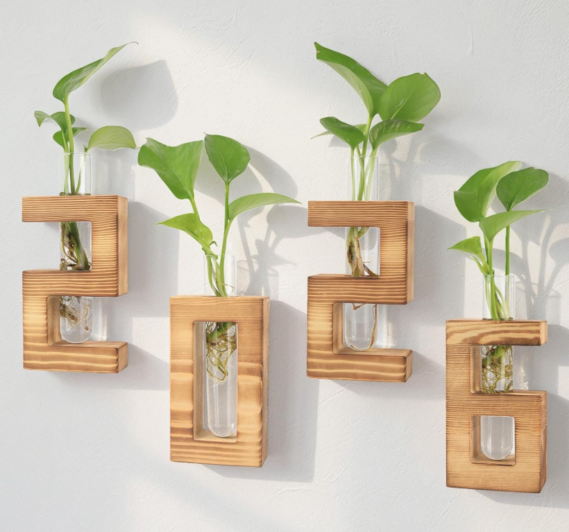 The Solstice Geometry Wall Vases — Set of Four