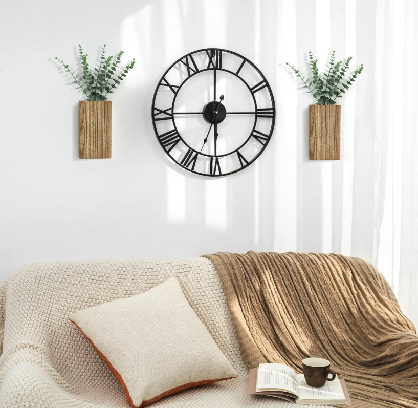 The Timberline Minimal Wall Vases — Set of Two