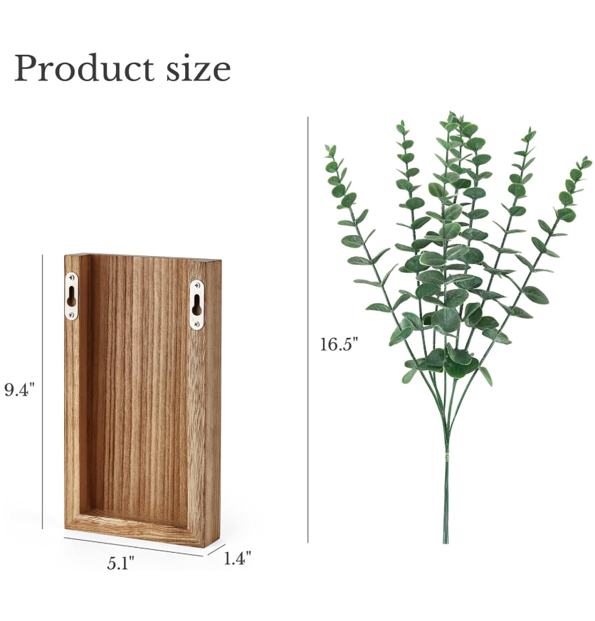 The Timberline Minimal Wall Vases — Set of Two