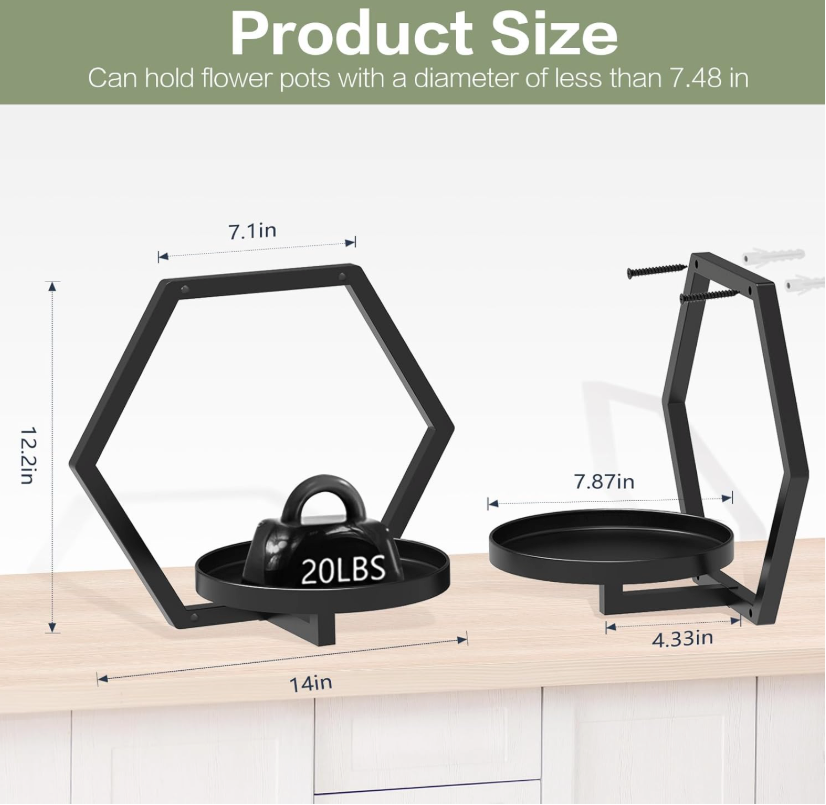 The HexaNest Wall Planter Set