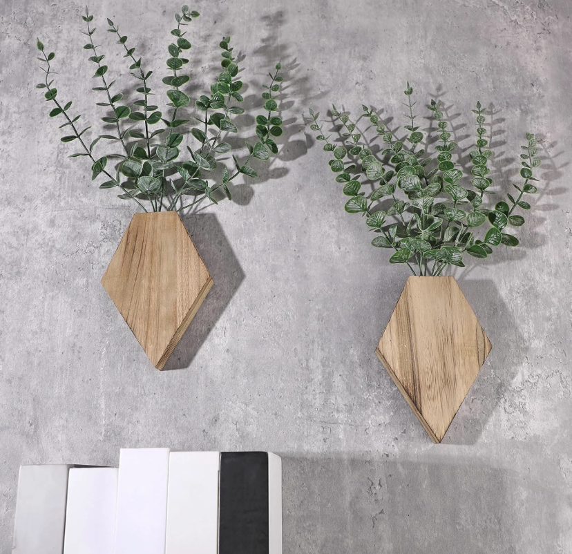 The Facet Grove Wall Vases — Set of Two