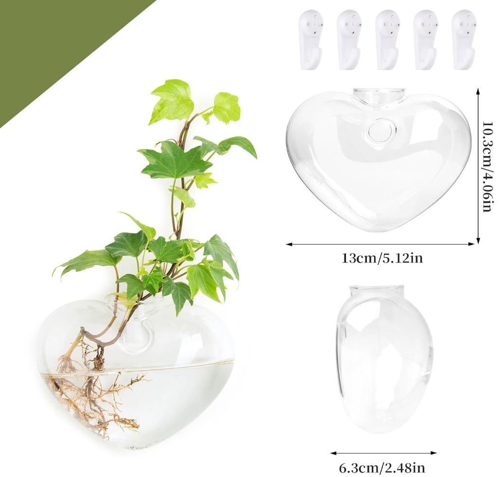 The Heartleaf Wall Vase Set