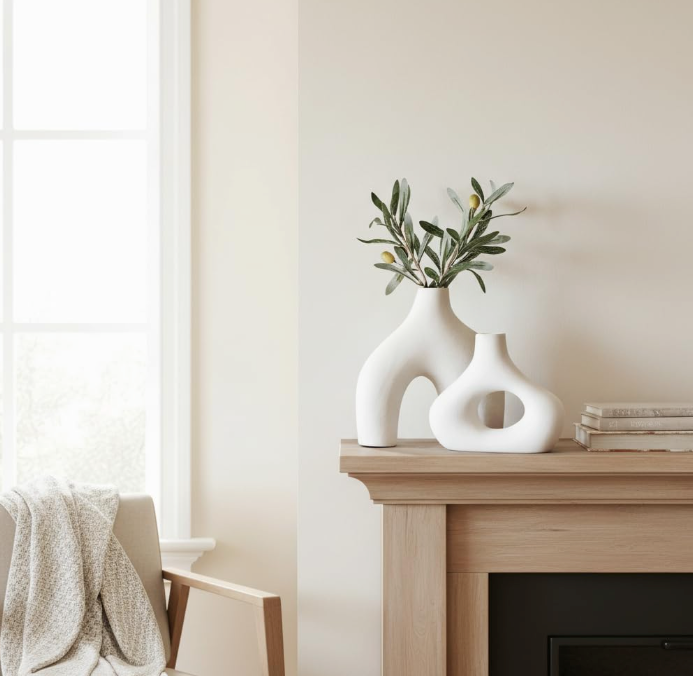 The Olive Arc Vase Duo