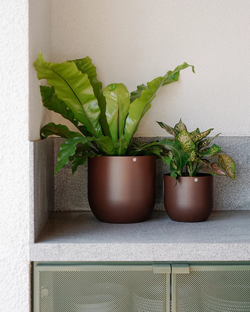 Cachepô alumínio arredondado 25